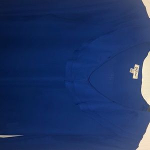 A royal blue blouse